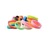 Toyvian 24pcs Mixed Silicone Wristbands Party Accessories for Events Hen Party Reminder Bracelets Comfortable Easy to Remove One Fits Adults