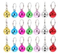 Toyvian 24pcs Replaceable Cat Bells Decorative Pet Bells for Dog Multi-function Collar Jingle for Cat Collars Pet for Supply