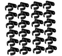 Toyvian 24pcs Small Microphone Holder Mic Clamp Desktop Stand for Boys and Girls Mic Supplies Multi-function Microphone Bracket Base Desk Mount for Gaming