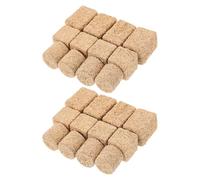 Toyvian 24pcs Small Miniature Hay Bales Wood Haystack with Lifelike Haystack Effect Authentic Farm Decor Three Styles Included Easy Integration Versatile Decoration for Autumn Party Table