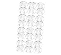 Toyvian 24pcs Transparent Mushroom Guitar Effect Pedal Footswitch Toppers Easy to Install Comfortable Step Caps for Electric Guitar Effects Bright Colors for Decoration