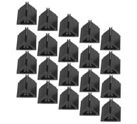 Toyvian 24pcs Triangular Playing Card Holder Stand for Chips and Playing Cards Plastic Material with Metal Clip and Widened Bottom Saves Tabletop Space for Family Night Party and Tabletop