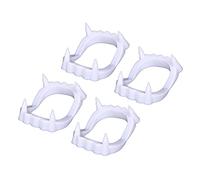 Toyvian 24pcs Vampire Teeth, Plastic Fake Fangs for Halloween Vampire Cosplay (White,2 x 1.6)