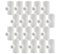 Toyvian 25pcs Automatic Poultry Waterer Bowl with 1/2" Pvc Three Way Tee Connector, Reliable Drinking System for Ducks and Geese, Smooth Easy-clean Surface, Suitable for Fences