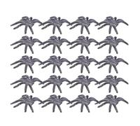 Toyvian 25pcs Halloween Spider Decoration: Realistic Hairy Spiders - Creepy Prank Props - Haunted House Outdoor Decorations - Realistic Scary Animal Toy For Favor