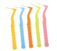 Toyvian 25pcs Orthodontic Interdental Brushes for Braces Flexible Angled Narrow Toothbrushes with Soft Bristles for Advanced Plaque Removal and Gentle Oral Cleaning Portable Mini Dental