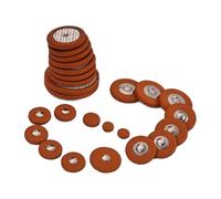 Toyvian 25pcs Saxophone Pads Replacement Kit Sax Pad Professional Alto Saxophone Leather Cardboard Backing