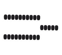 Toyvian 25pcs Sponge Microphone Covers for Gooseneck Mic Windscreen Covers Use for Home Studio Recording