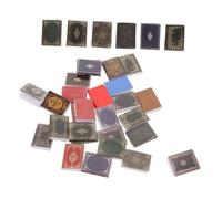Toyvian 27pcs Scale Realistic Mini Book Ornaments for Dollhouse Bedroom Study Crafting Photography Props Christmas Pretend Play