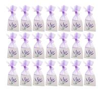 Toyvian 28pcs Lavender Sachet Bags: Small Empty Drawstring Pouches Cotton Muslin Sacks - Reusable Bags For Jewelry Wedding Favor Spices 6.29x2.75in
