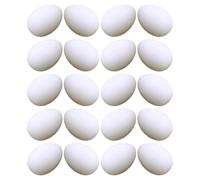 Toyvian 29pcs Reusable Plastic Fake Pigeon Eggs Realistic Appearance Paintable Brooding Nest Eggs for Pigeons Versatile Film Prop for Breeding Training and Craft Projects