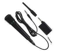 Toyvian 2in1 Handheld Wired Wireless Cordless Microphone Undirectional 6.3mm Jack 8-20m Range Random Color