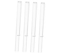 Toyvian 2pairs Acrylic Sheet Music Clips Clear Page Holders for Easy Reading and Viewing Compact Design for Wind Music and Piano