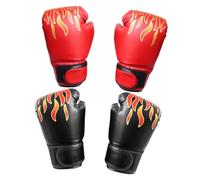 Toyvian 2Pairs Boxing Gloves Comfortable Thai Sparring Gloves for Training Wrist Wrap Design for Kickboxing Fitness Workouts PU Age Years