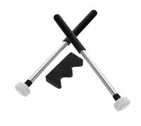Toyvian 2pairs Ethereal Drum Sticks Felt Mallets for Boys and Girls Secure Grip Drum Stick Holder for Percussion Instruments