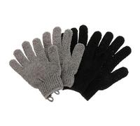 Toyvian 2pairs Exfoliating Shower Gloves Five Fingers for Bath and Body Scrub Made of Soft Material for Gentle Skin Care