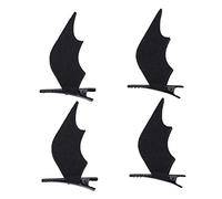 Toyvian 2Pairs Halloween Hairclips with Devil Wing Design Creative Headdress for Halloween Parties Cosplay and Stage Performances Charming and Comfortable Accessories