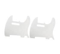 Toyvian 2pcs 8 Guitar Pickguard Material Silver Plate Guard 8 Screw Holes Fits Usa/mexican Electric Guitars