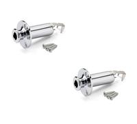 Toyvian 2pcs Acoustic Electric Guitar Endpin Jack Cylinder Output Jack for Guitar Bridge Pins Compatible