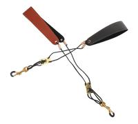 Toyvian 2pcs Adjustable Saxophone Neck Strap with Hook for Alto Tenor Soprano Saxophones Quick Fit Buckle Wear-resistant Black and Brown Musical Instrument Accessories for Musicians