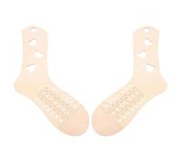 Toyvian 2pcs Adjustable Wooden Sock Form for Knitters, Hollow Heart Display