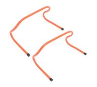 Toyvian 2Pcs Agility Hurdles Plastic Football Training Equipment for Speed and Coordination Enhancement Small Hurdles for Soccer and Basketball Drills