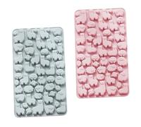 Toyvian 2Pcs Alpaca Shape Silicone Baking Mold Set, DIY Chocolate and Candy Moulds for Homemade Treats, Food-Grade Silicone, Blue and Pink, Kitchen Baking Accessories