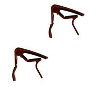 Toyvian 2pcs Aluminium Alloy Capo Key Trigger Guitar for Folk Guitar Ukulele Essential for Live Performance and Practice