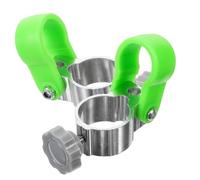 Toyvian 2pcs Aluminum Alloy Fishing Chair Umbrella Holder with Clamp Umbrella Bracket for Fishing Chairs Easy Installation Beach Umbrella Stand Outdoor Fishing Gear