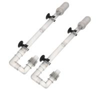 Toyvian 2pcs Aquarium Inlet Hose for Fish Tank External Canister Filter, Abs Material with Suction Cups, Universal Compatibility and Optimized Water Flow, Suitable for Aquarium Filter