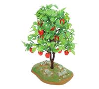 Toyvian 2pcs Artificial Fruit Tree Model with Realistic Appearance and Unique Design, Compact Plastic Garden Ornament for Micro Landscape DIY and Home Decor