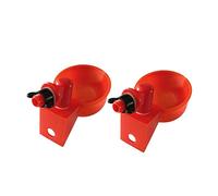 Toyvian 2Pcs Automatic Chicken Water Feeders Detachable Poultry Drinkers Easy to Clean Water Bowls for Chickens Pigeons Quails for Busy Farm Owners and Home Use