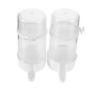 Toyvian 2pcs Automatic Water Dispenser for Bird Food Container Small Animal Bottle for Parakeet Quail Chicken Feeder Pigeon Water Feeder for Cage Use