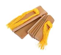 Toyvian 2pcs Bamboo Kuaiban Folk Music Clappers Cotton Rope, Portable Traditional Percussion for Speech Contests and Crosstalk Shows, Adult Performance Prop