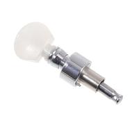 Toyvian 2pcs Banjo Tuning Knob Alloy Machine Peg for Stringed Instruments White Replacement Part for Enhanced Performance and Unique Style