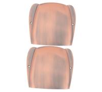 Toyvian 2pcs Bass Bridge Cover Protector Metal Protective Replacement for Electric Bass Ergonomic Design for Easy Installation Scratch-resistant Fit Copper