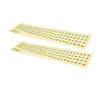 Toyvian 2pcs Bass Fretboard Scale Stickers Practical Decals for Beginners Boys and Girls Easy to Apply Removable Bass Practicing Tool Improve Learning Efficiency Skills