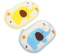 Toyvian 2pcs Bath Sponge, Bathing Ball, Cotton Towel Body Scrubber, Lightweight, Easy to Carry, Rich Bubble, General Bath for Babies