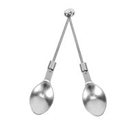 Toyvian 2pcs Beadable Stainless Steel Tea Spoon Set Zinc Alloy DIY Stirring Spoons for Sugar Tea Tableware Kitchen Utensils