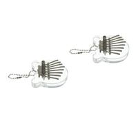 Toyvian 2pcs Beginner Friendly Key Mini Finger Piano Kalimba Music Instrument for Christmas Birthdays and Relaxation