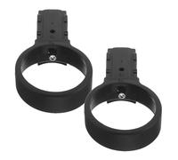 Toyvian 2pcs Black Abs Telescopic Ladder Sleeve Connector, Folding Ladder Ring Accessory with Anti-Slip and Crack-Resistant Features, for Working at Heights and Equipment Upkeep