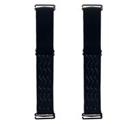 Toyvian 2Pcs Black Elastic Wig Bands with Silicone Non-Slip Grip Adjustable Soft Velvet Wig Cap Straps 30Mm for Secure Fixing and Edge Laying