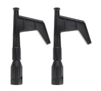 Toyvian 2pcs Black Nylon Boat Hook Head Attachment for Secure Docking and Preventing Accidental Marks, Floating Marine Hardware for Temporary Anchoring and Tightdeck Marine Environments