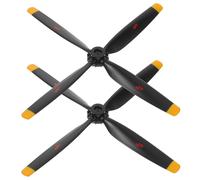 Toyvian 2pcs Black Rc Plane Propeller Blades with Adapter for Helicopter Model Spare Parts Lightweight Plastic for Stable Flight Performance and Optimized Lift Compatible with Various Rc