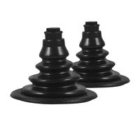 Toyvian 2pcs Black Rubber Shifter Boot for Marine and Yacht Steering Cables, Weather Resistant with Enhanced Safety and Easy Installation for Electrical and Steering Cable Protection