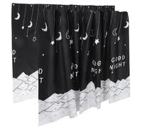 Toyvian 2Pcs Blackout Bunk Bed Curtains Breathable Soft Fabric Privacy Panels for Bottom Bunk Beds Light Blocking Drapes for Bedroom and Window Use
