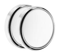 Toyvian 2pcs Blind Spot Auxiliary Mirror Car Rear View Mirror round Glass with Aluminum Alloy Frame Sleek Stylish Design Wide-angle Lens Easy Installation for Vehicle Safety