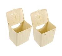 Toyvian 2pcs Box Durable Bird Breeding Box Spacious Nesting Box for Parakeets Lovebirds Indoor Outdoor Roosting House for Bird Lovers Breeding Needs