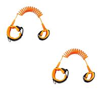 Toyvian 2pcs Boy Girl Safety Anti-Lost Wrist Link Leash Orange for Toddlers and Flexible Design for Activities Comfortable Bracelet for Adults and Boy Girl