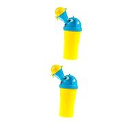 Toyvian 2pcs Boy Portable Urinal Pee Trainer for Boys and Girls Emergency Toilet for Travel Camping Car Leakproof Design Convenient Carry Handle for Boy Girl Potty Training